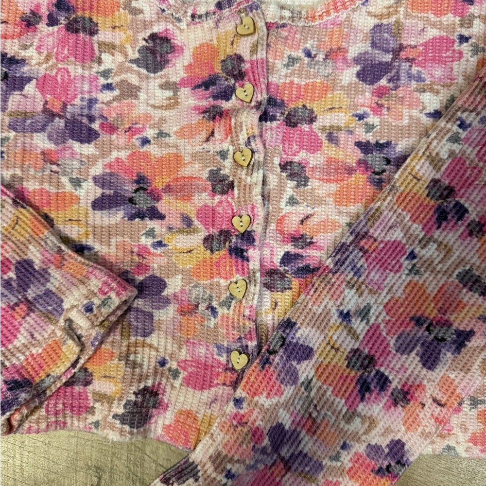 Loveshackfancy Multicolor Floral Button-Down Top - image 6